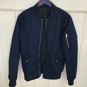 New Look Cotton Bomber Jacket in Navy